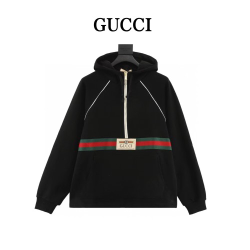GUCCI Web stripe Cotton Hoodie
