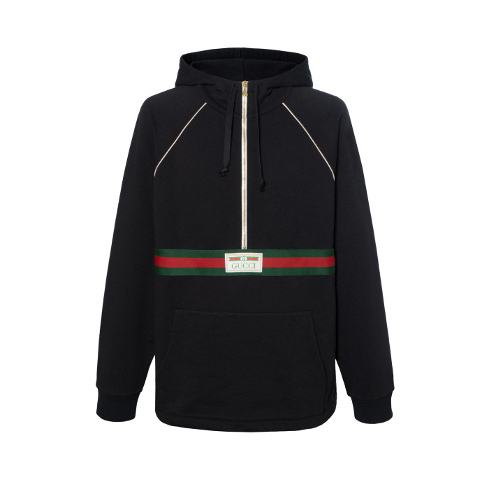 GUCCI Web stripe Cotton Hoodie