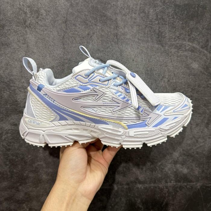 OFF WHITE Be Right Back Low top Casual Shoes White Blue