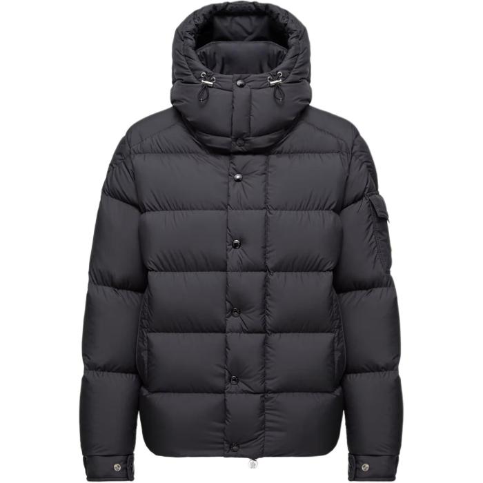Moncler Logo Patch Zip-Up Padded Coat