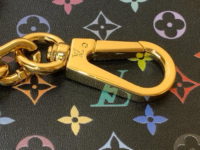 LOUIS VUITTON X Takashi Murakami Capucines Mm Black M13878 samll size 21*8*14 cm