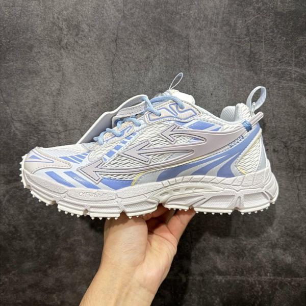 OFF WHITE Be Right Back Low top Casual Shoes White Blue