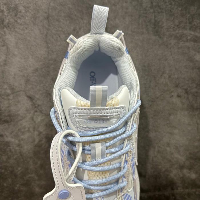 OFF WHITE Be Right Back Low top Casual Shoes White Blue