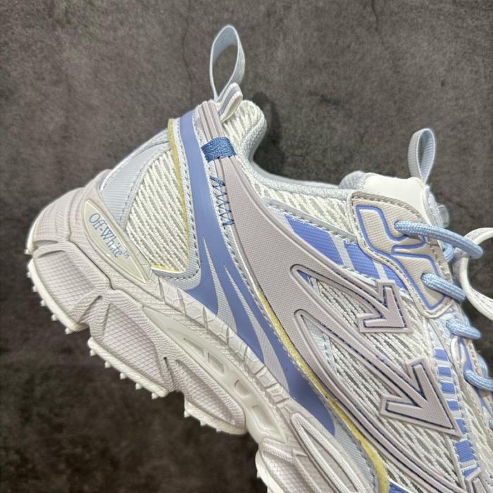 OFF WHITE Be Right Back Low top Casual Shoes White Blue