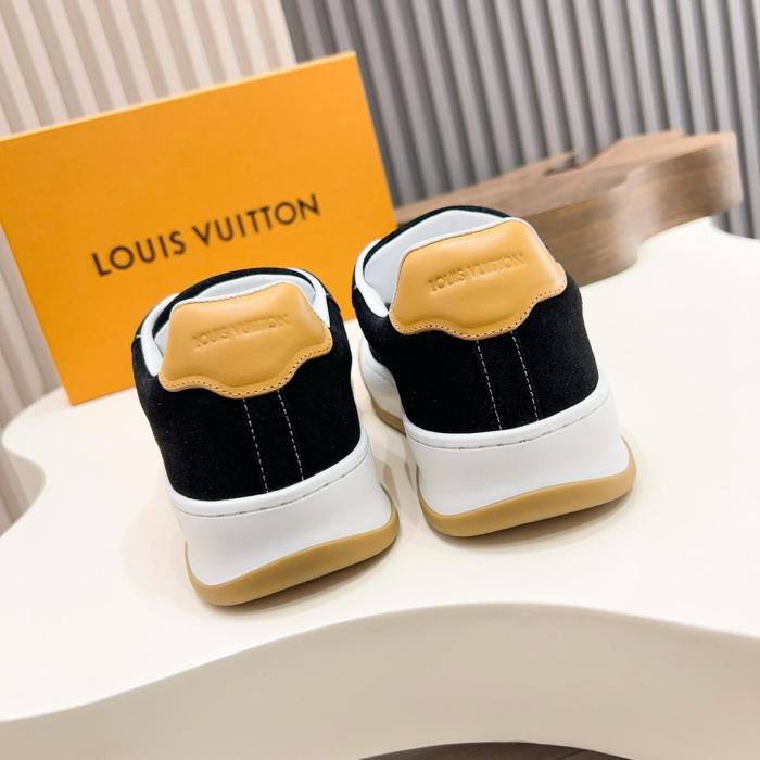 LOUIS VUITTON Tilted Low top Skateboard Shoes Men's Black