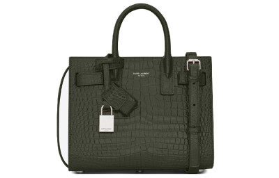 SAINT LAURENT SAC DE JOUR Calfskin Shoulder Bag Crossbody Bag Handbag Extra Mini Women's Dark Green 392035-DND1N-3045 size 21.84*10.41*17.78 cm