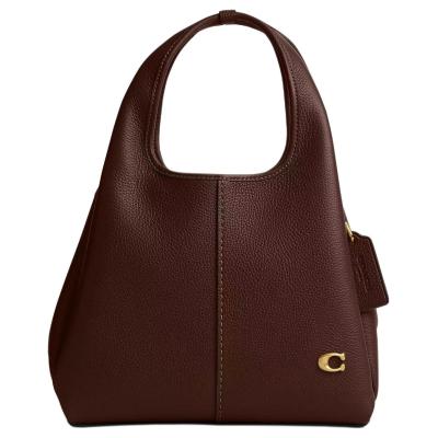 COACH Lana 23 Logo Plaque Shoulder Bag CM545-B4MPL size 22.23*13.97*17.78 cm
