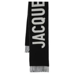Jacquemus Logo Jacquard Fringed Edge Scarf