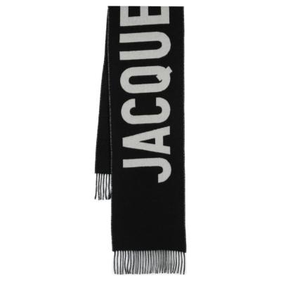 Jacquemus Logo Jacquard Fringed Edge Scarf
