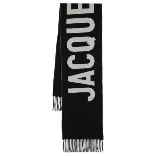 Jacquemus Logo Jacquard Fringed Edge Scarf