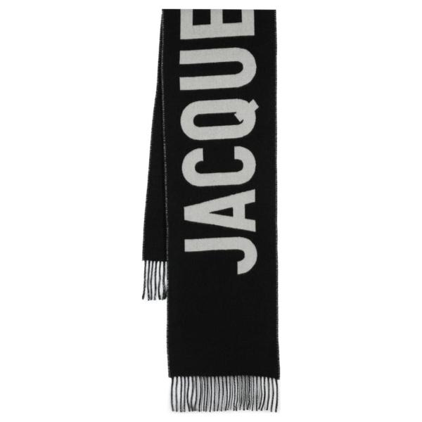 Jacquemus Logo Jacquard Fringed Edge Scarf