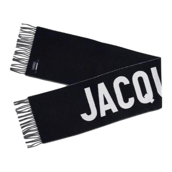 Jacquemus Logo Jacquard Fringed Edge Scarf
