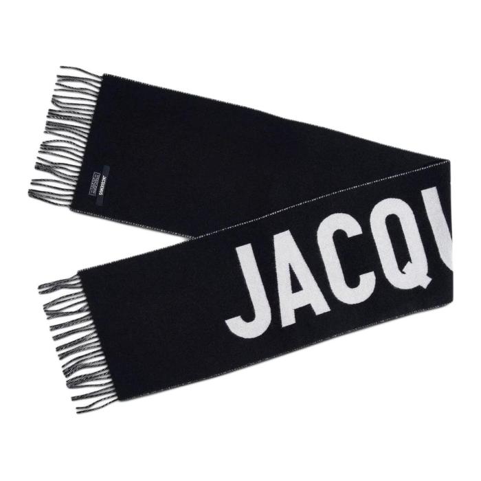 Jacquemus Logo Jacquard Fringed Edge Scarf