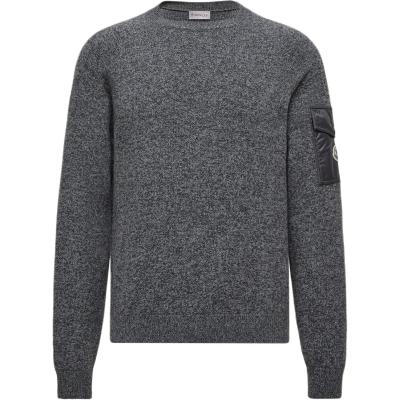 Moncler Logo Patch Crewneck Jumper