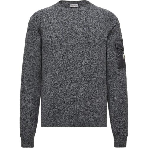 Moncler Logo Patch Crewneck Jumper