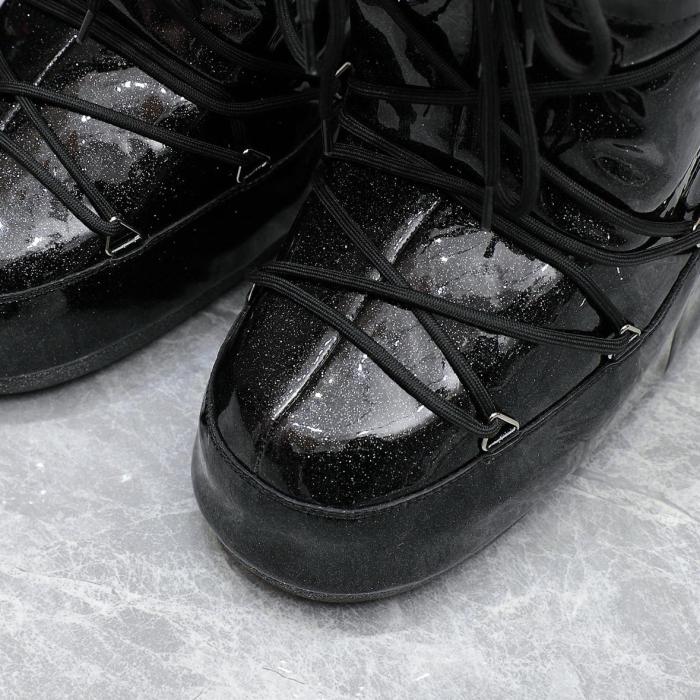 Moon Boot Icon Glitter Lace Up Boots