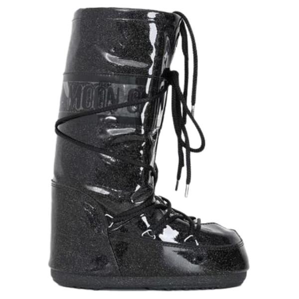 Moon Boot Icon Glitter Lace Up Boots