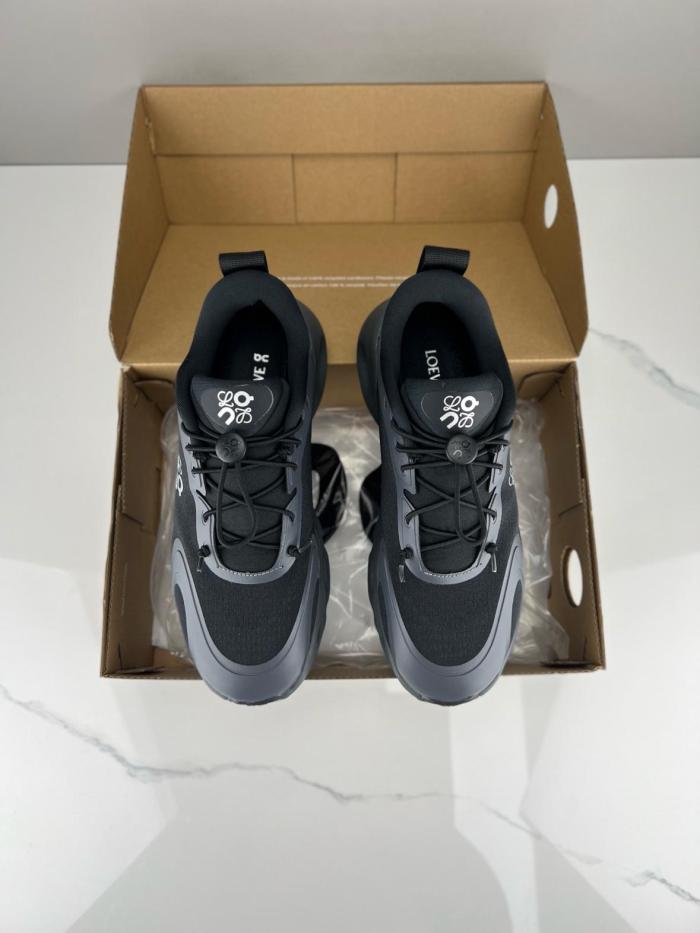 LOEWE On Running, Collaboration Cloudsolo Low top Casual Shoes Black