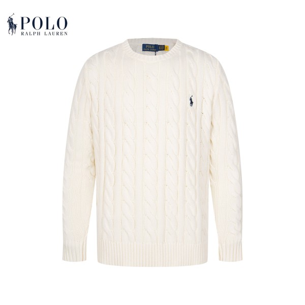Polo Ralph Lauren Logo Embroidered Cable Knit Jumper