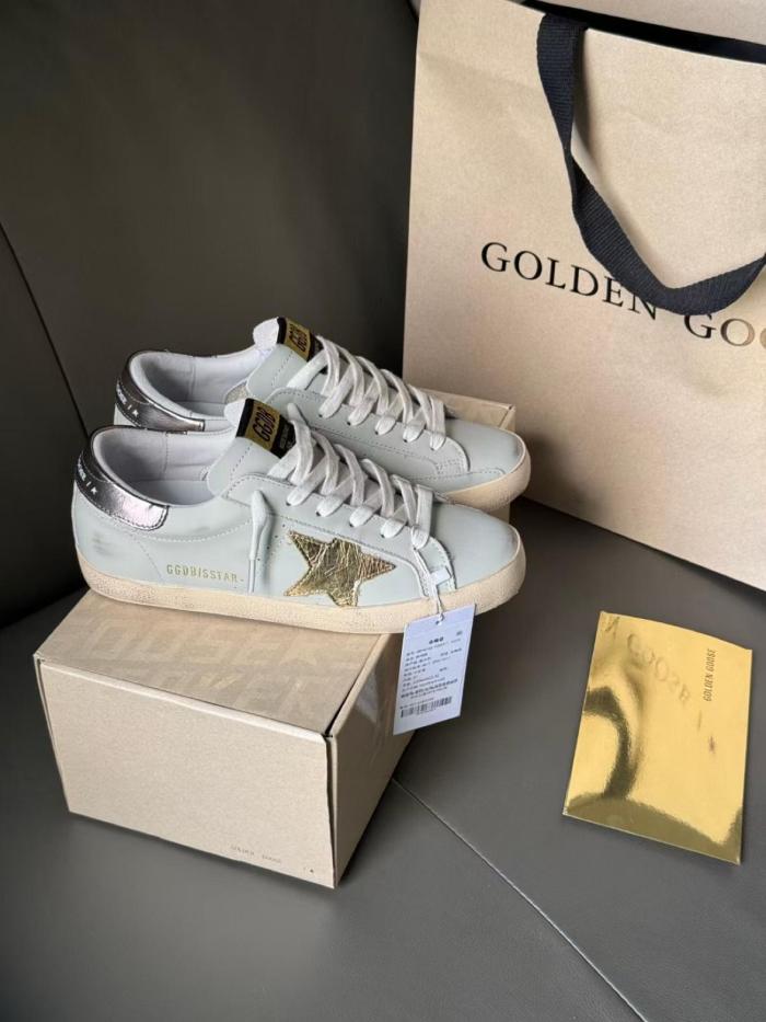 Golden Goose Super Star Low Top Skateboard Shoes White