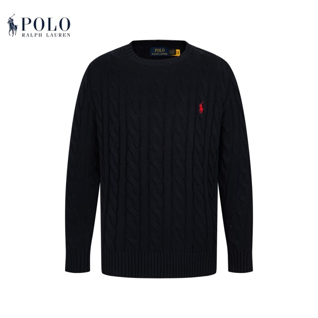 Polo Ralph Lauren Logo Embroidered Cable Knit Jumper