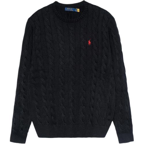 Polo Ralph Lauren Logo Embroidered Cable Knit Jumper