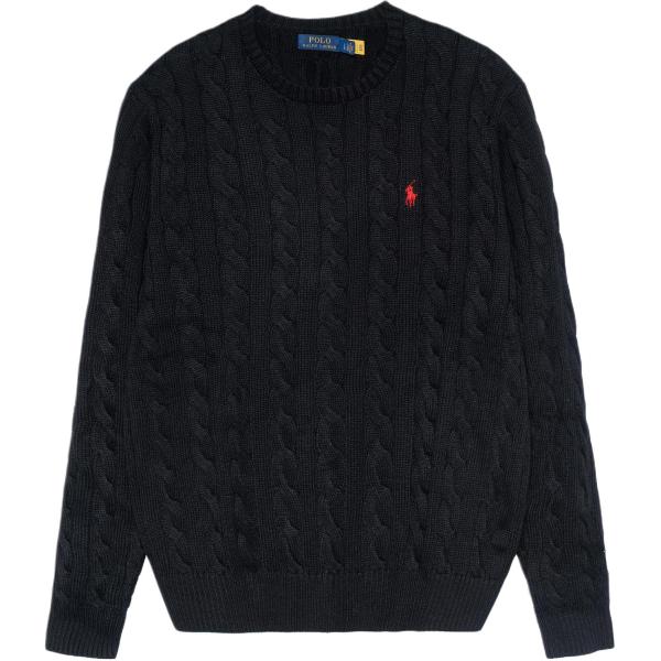 Polo Ralph Lauren Logo Embroidered Cable Knit Jumper