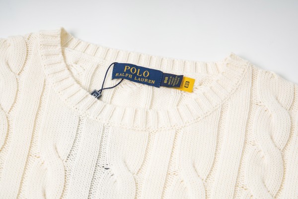 Polo Ralph Lauren Logo Embroidered Cable Knit Jumper
