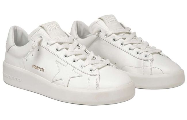 Golden Goose Purestar Stylish Skateboarding Shoes White