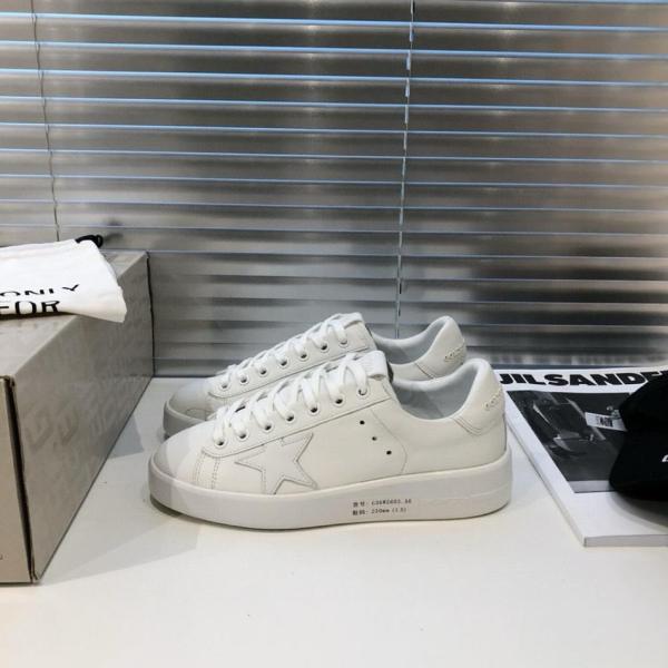 Golden Goose Purestar Stylish Skateboarding Shoes White