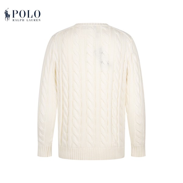 Polo Ralph Lauren Logo Embroidered Cable Knit Jumper