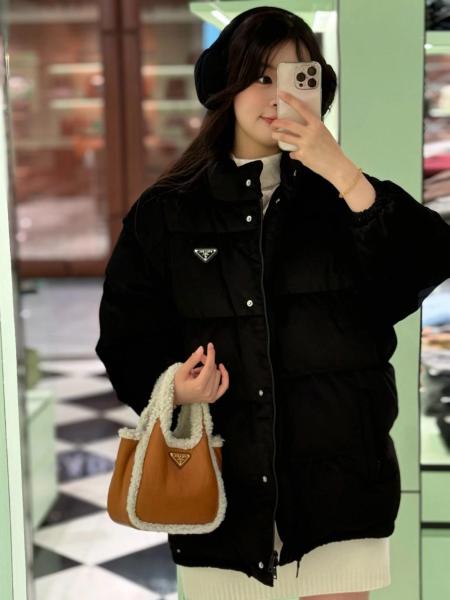 PRADA Down Jackets Men's Black