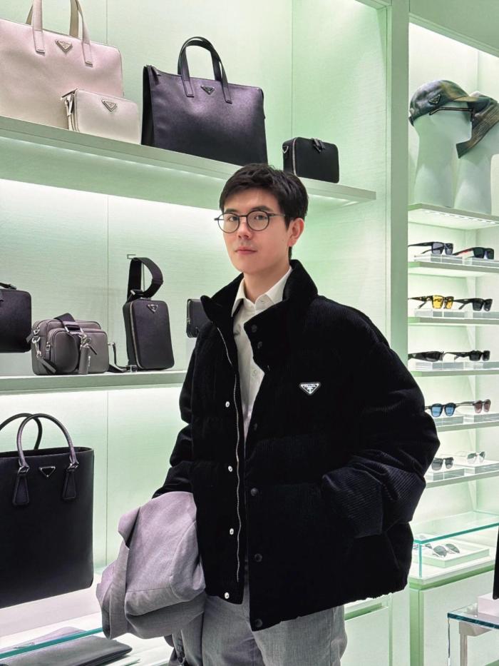 PRADA Down Jackets Men's Black