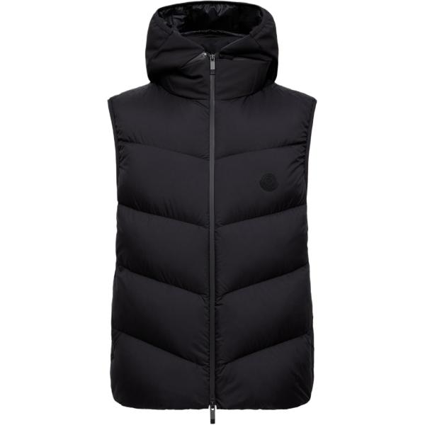 Moncler Guersac Hooded Diagonal Quilted Vest