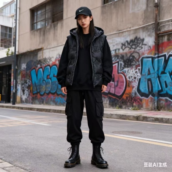  Louis Vuitton Guersac Hooded Diagonal Quilted Vest 