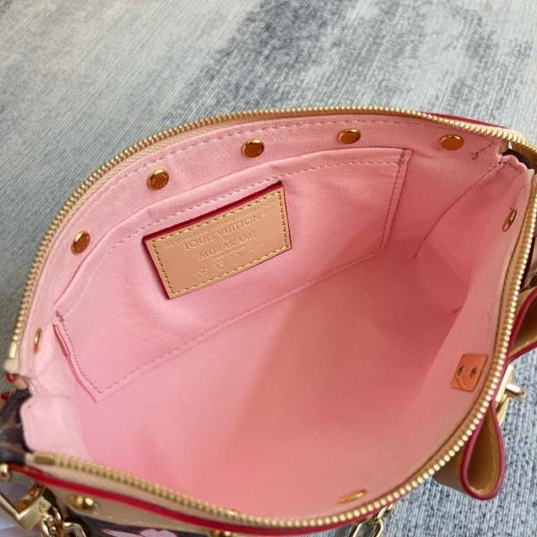 LOUIS VUITTON X Takashi Murakami Cherry Blossom Pochette Accessoires Sakura Brown M13666 size 22*4*13 cm