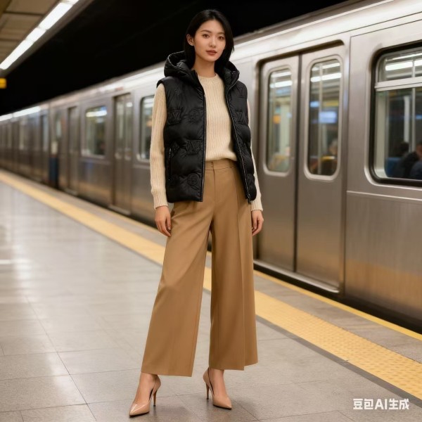  Louis Vuitton Guersac Hooded Diagonal Quilted Vest 