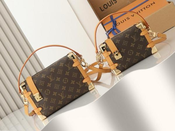 LOUIS VUITTON Side Trunk Handbag M46358 size 23.5*8.5*16 cm