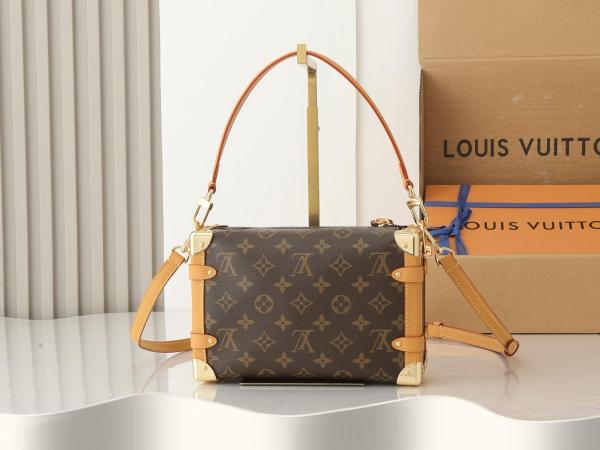LOUIS VUITTON Side Trunk Handbag M46358 size 23.5*8.5*16 cm