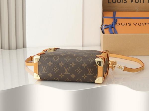 LOUIS VUITTON Side Trunk Handbag M46358 size 23.5*8.5*16 cm