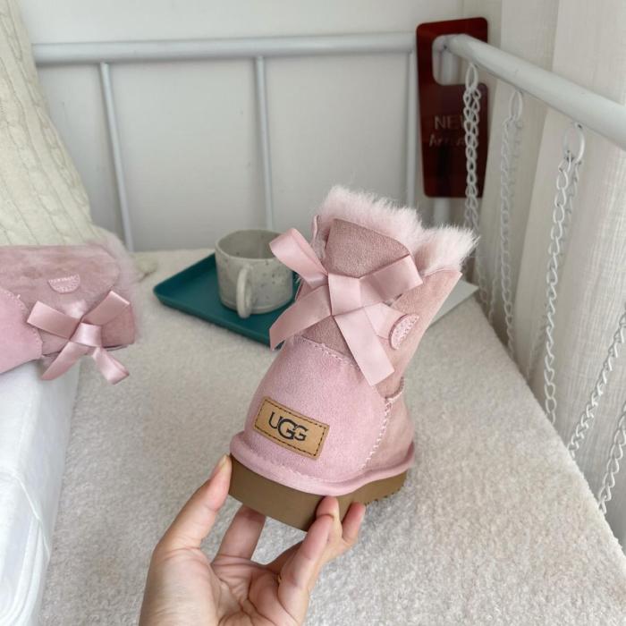 UGG Mini Baley Bow Ii Snow Boots Pink Women's
