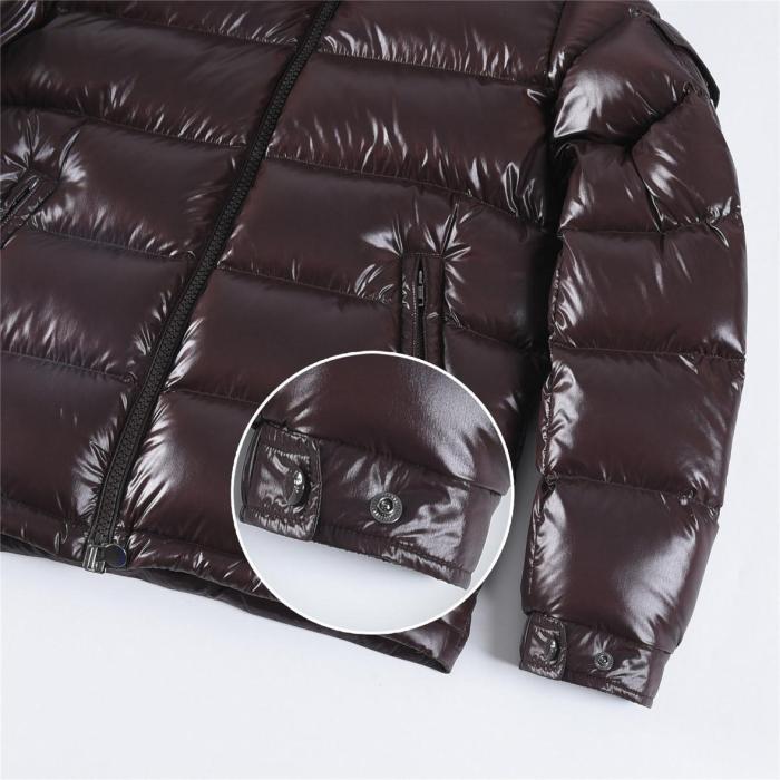 Moncler Maya Hooded Puffer Shiny Jacket