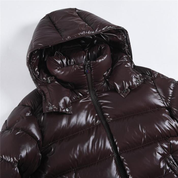 Moncler Maya Hooded Puffer Shiny Jacket
