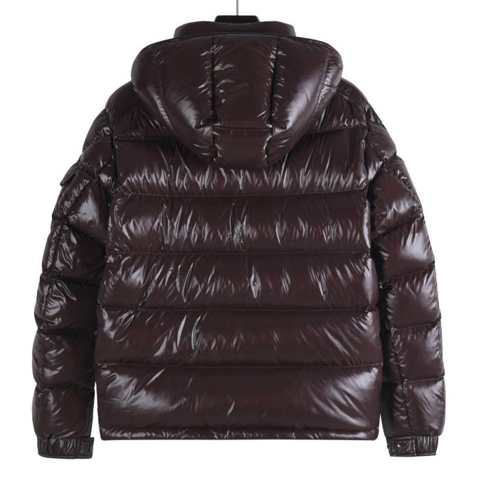 Moncler Maya Hooded Puffer Shiny Jacket