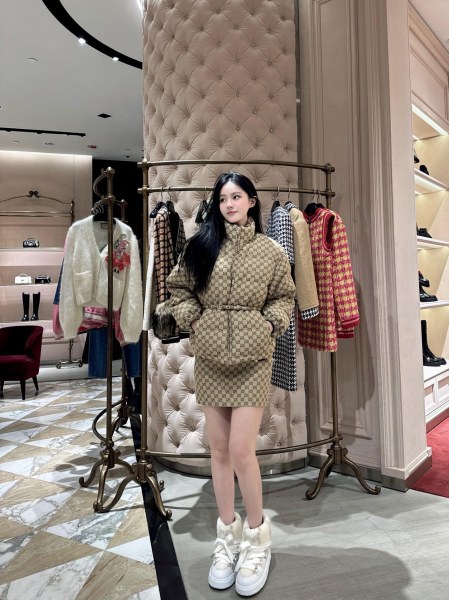 GUCCI Gg Zip Up Bomber Jacket