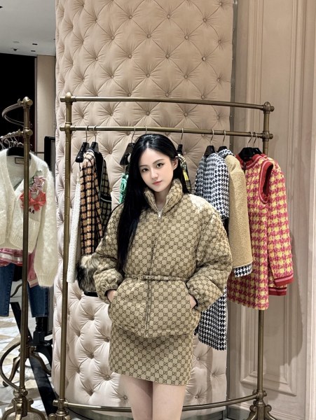 GUCCI Gg Zip Up Bomber Jacket