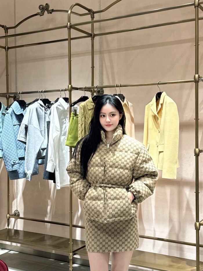 GUCCI Gg Zip Up Bomber Jacket