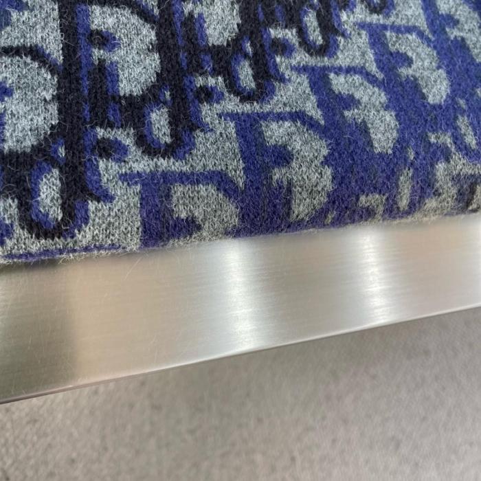 DIOR Sweaters Men's Gray Crew Neck Moderate