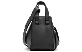 LOEWE Hammock Cow Leather Shoulder Bag, Crossbody Bag, Handbag Regular Women's Black A538H13X10-1100 size 20.8*14.4*19.5 cm