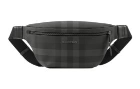 Burberry Cotton With Calfskin Trim Fanny Pack Regular Men's Charcoal Gray 80732671 size 37.5*8*17cm